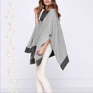 WHBM Cozy Knit Poncho